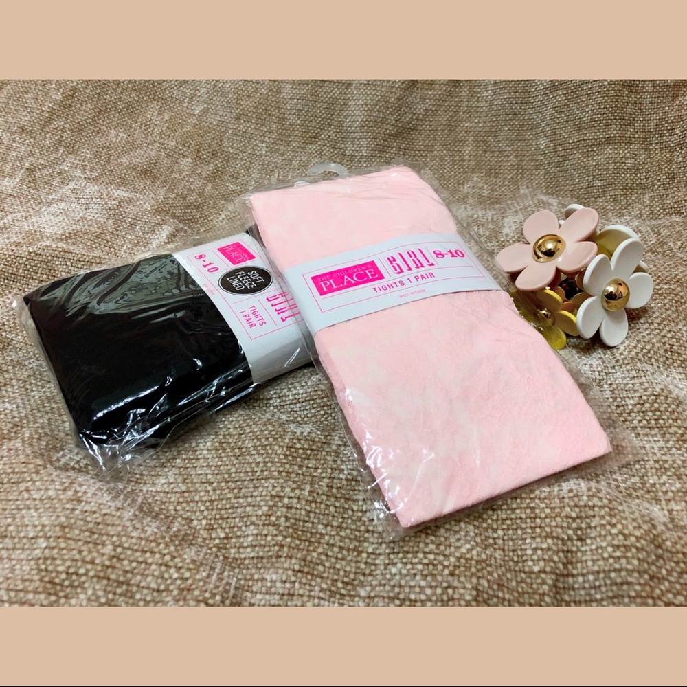 Bundle Girl Tights Black and Pink Children’s Place
